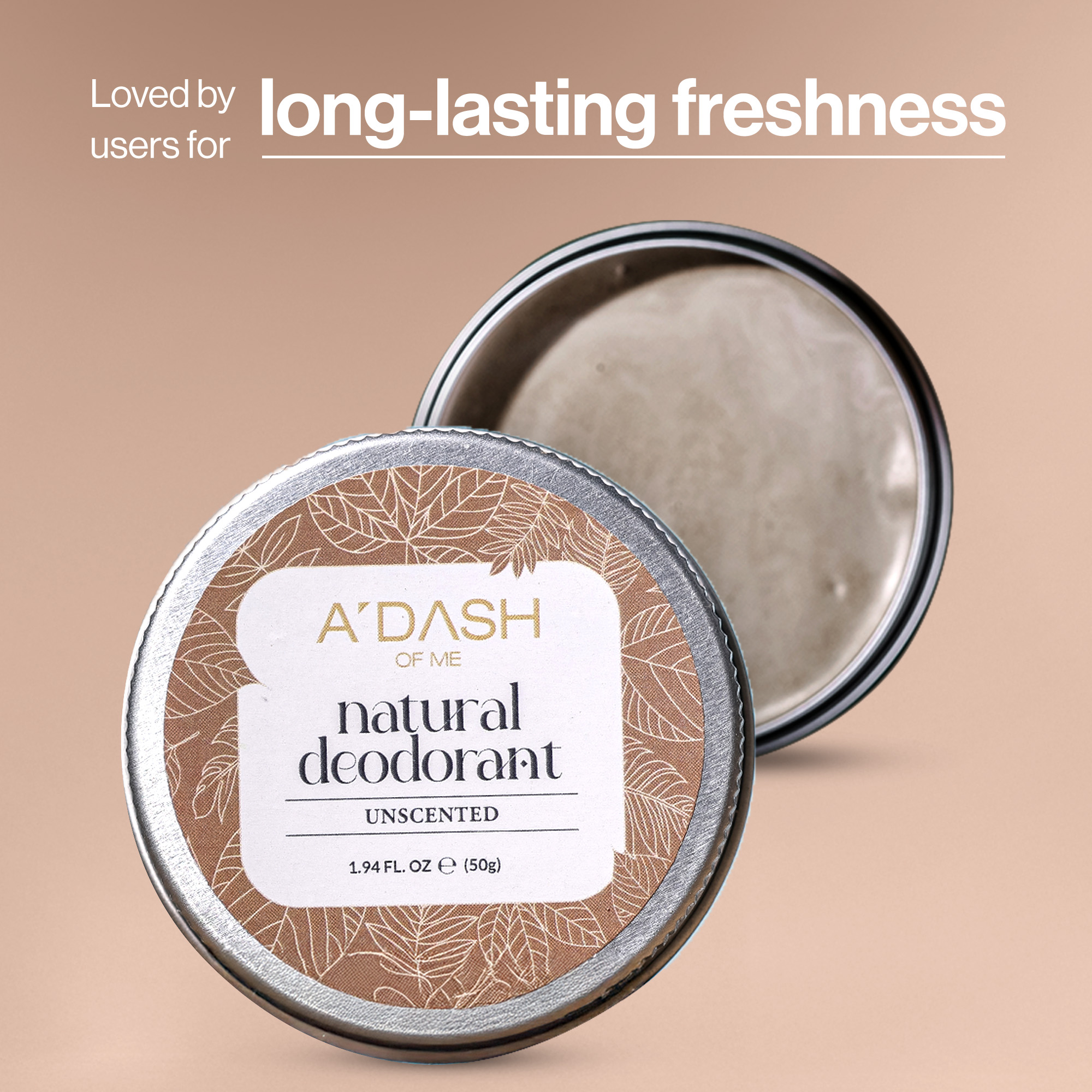 Unscented Natural Deodorant